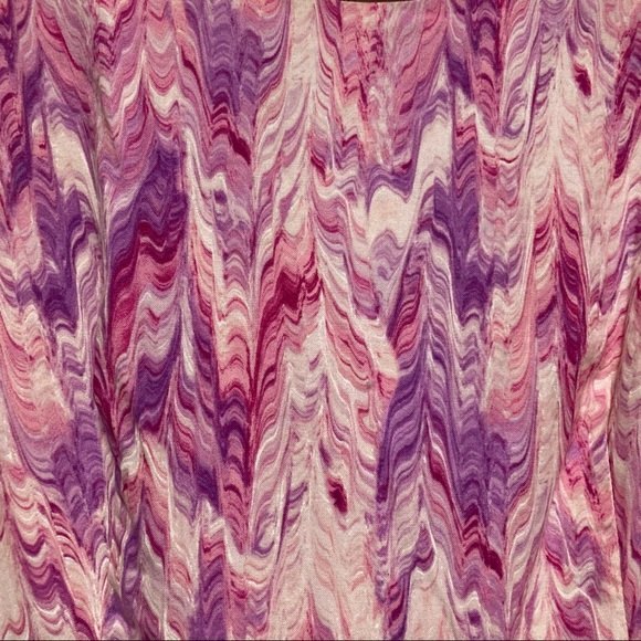 ModCloth Chalk of the Town Dress in Pink & Purple Marble Print, Size Medium - Picture 7 of 16